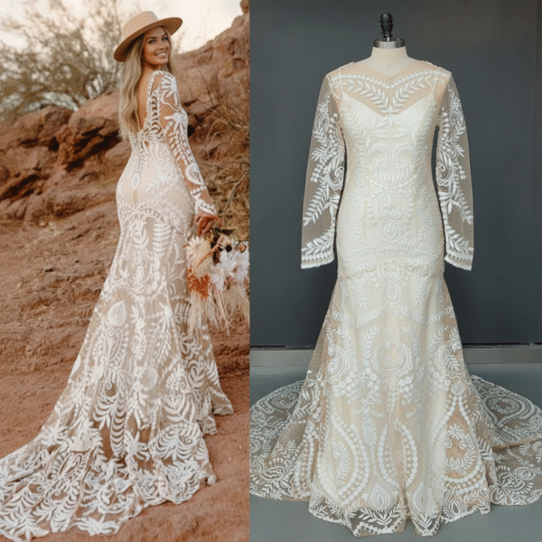 The Folklore Gown — Boho Long Sleeve Lace Wedding Dress The Folklore Gown — Boho Long Sleeve Lace Wedding Dress