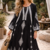 The Midnight Solstice Embroidered Dress1 The Midnight Solstice Embroidered Dress
