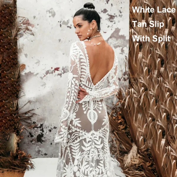 Udaaa595ddcbb4e7cb2715268b9942a601.webp The Folklore Gown — Boho Long Sleeve Lace Wedding Dress