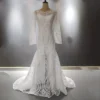 Uf2b5c53512554670b90c1bfb00d2a9fdF.webp The Folklore Gown — Boho Long Sleeve Lace Wedding Dress