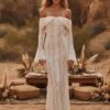 photo_1781371892_9903 The Golden Hour Gown — Off Shoulder Lace Wedding Dress with Bell Sleeves