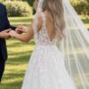 photo_1790599171_4005 Sevilla Mantilla Lace Wedding Veil – Ivory Cathedral Veil with Floral Eyelash Lace – Spirit & Rebel