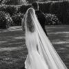 photo_1790599171_5814 Sevilla Mantilla Lace Wedding Veil – Ivory Cathedral Veil with Floral Eyelash Lace – Spirit & Rebel