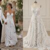 photo_1790666034_6243 Puglia Frond — Guipure Lace Boho Wedding Dress in Leaf Appliqué – Spirit & Rebel