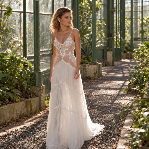 photo_1791363750_187 Amalfi Hush — Beaded Lace Boho Wedding Dress in Tiered Tulle – Spirit & Rebel