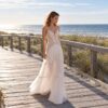 photo_1791363750_4808 Amalfi Hush — Beaded Lace Boho Wedding Dress in Tiered Tulle – Spirit & Rebel