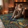 spirit_cosy_evening_contemplation Midnight Jungle Reverie Boho Rug