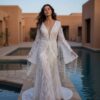 spirit_desert_oasis_evening_stride Desert Romance Fringe Lace Wedding Dress