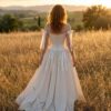 spirit_golden_hour_meadow_stride_front_view (3) Provence Bow Corset Off-Shoulder Wedding Gown