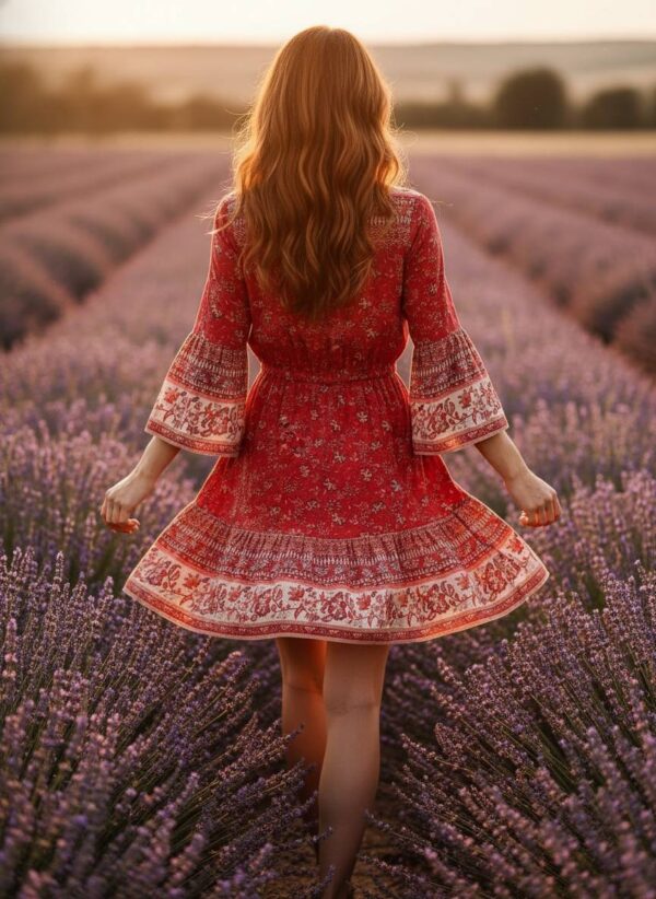 spirit_lavender_field_stride (1) Lavender Trail Boho Bell Sleeve Mini Dress