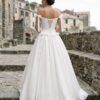 spirit_mediterranean_steps_back_detail Provence Bow Corset Off-Shoulder Wedding Gown