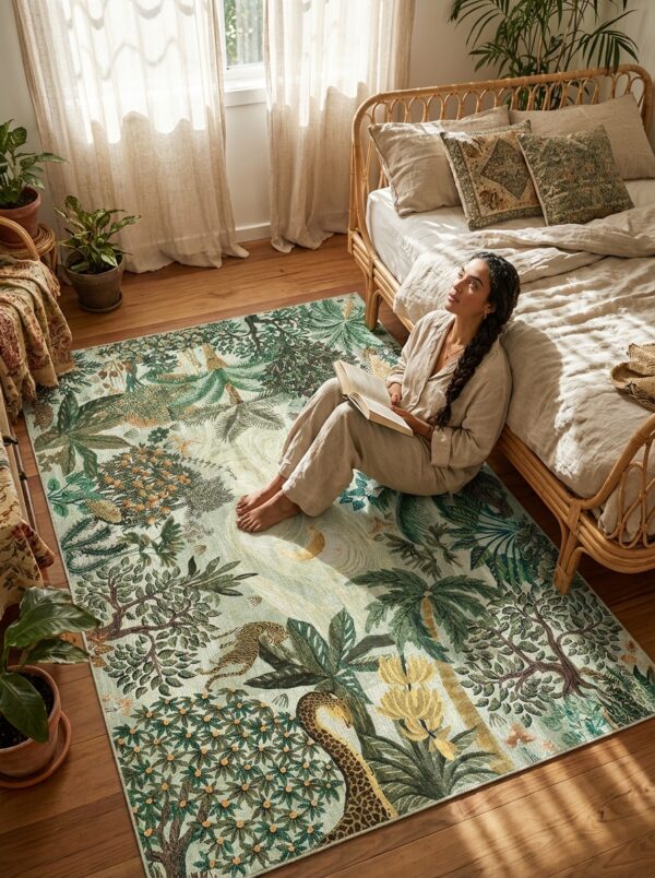 spirit_morning_haze_in_the_rattan_sanctuary Midnight Jungle Reverie Boho Rug