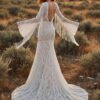spirit_sagebrush_steppe_golden_hour Desert Romance Fringe Lace Wedding Dress