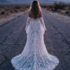 spirit_twilight_desert_road Western Boho Wedding Dress with Detachable Flare Sleeves
