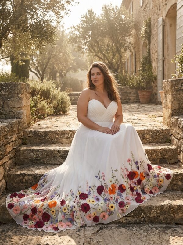spirit_weathered_stone_farmhouse (2) Ethereal Garden Plus Size Wedding Dress