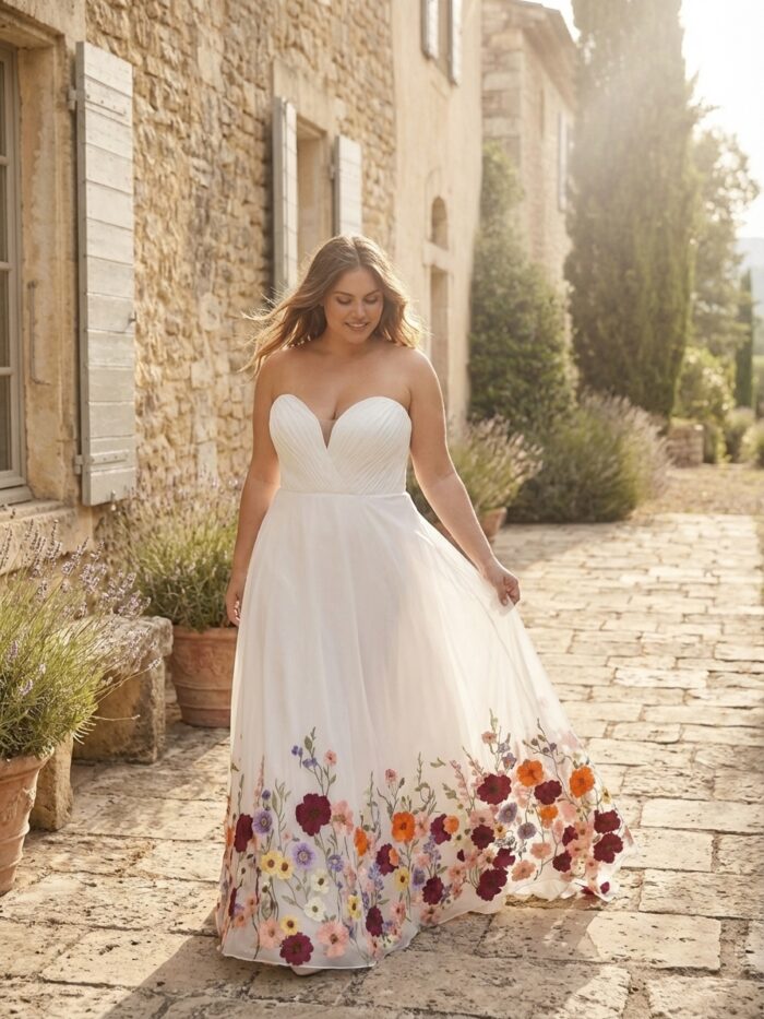 Ethereal Garden Plus Size Wedding Dress