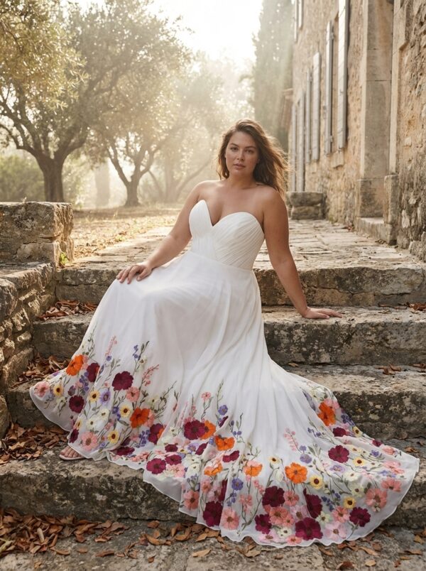 spirit_weathered_stone_farmhouse Ethereal Garden Plus Size Wedding Dress
