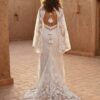 spirit_western_bride_in_adobe_courtyard (1) The Open Range Bride - Western Lace Wedding Dress