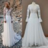 ai-edited-1772913862091-1 Celestial Sands Long Sleeve Lace Gown