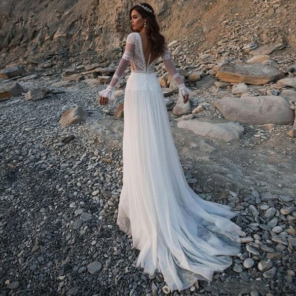 ai-edited-1772913864918-2 Celestial Sands Long Sleeve Lace Gown