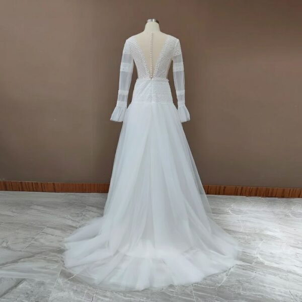 ai-edited-1772913872654-5 Celestial Sands Long Sleeve Lace Gown