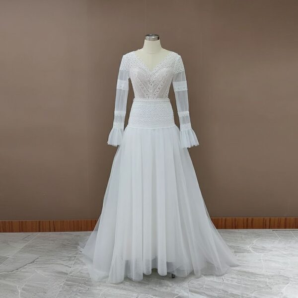 ai-edited-1772913874124-6 Celestial Sands Long Sleeve Lace Gown