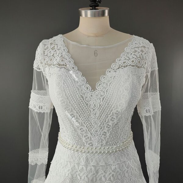 ai-edited-1772913885598-13 Celestial Sands Long Sleeve Lace Gown