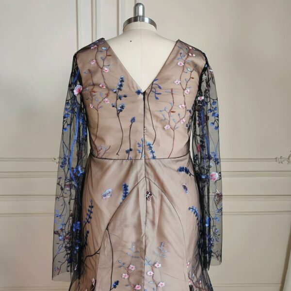 ai-edited-1772917762690-8 Botanical Plus Size Boho Wedding Dress with Long Sleeves