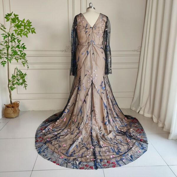 ai-edited-1772917764743-9 Botanical Plus Size Boho Wedding Dress with Long Sleeves
