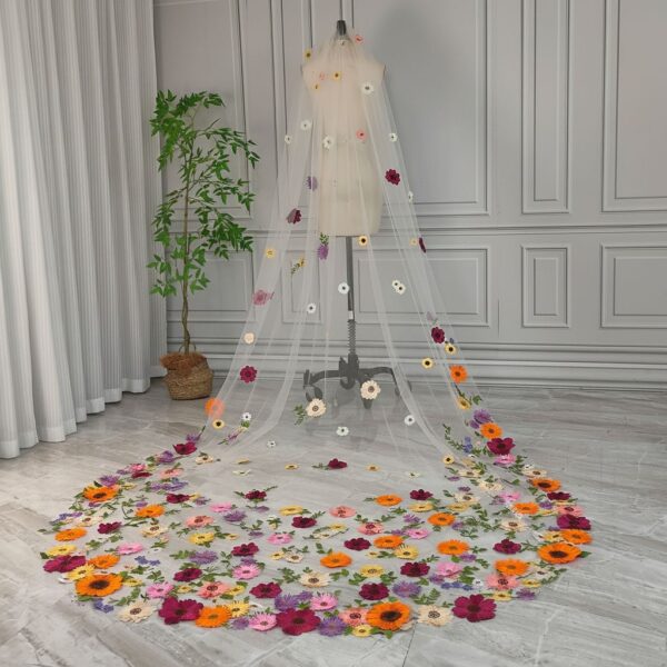 ai-edited-1772985205573-1 2.5 Meters 3D Embroidery Floral Veil