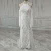 ai-edited-1772993458457-6 Western Boho Wedding Dress with Detachable Flare Sleeves