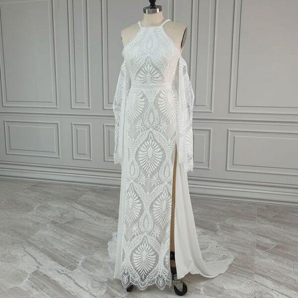 ai-edited-1772993459633-7 Western Boho Wedding Dress with Detachable Flare Sleeves