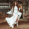 ai-edited-1772993461839-8 Western Boho Wedding Dress with Detachable Flare Sleeves