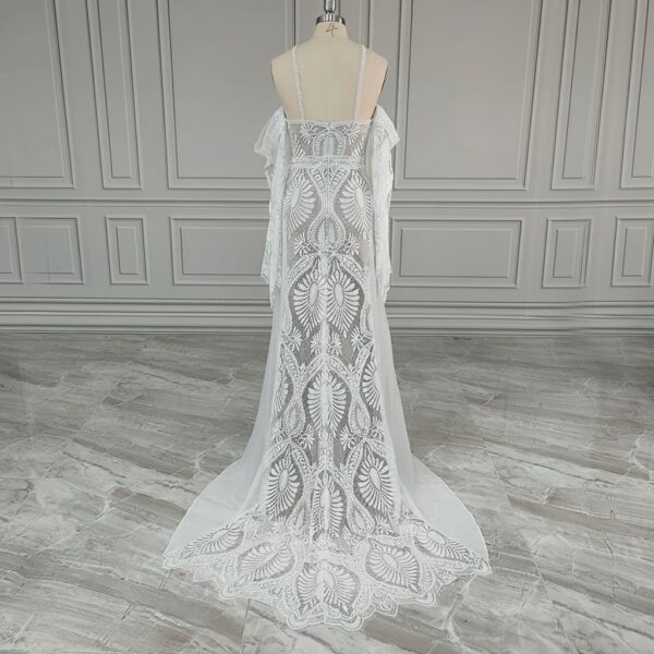 ai-edited-1772993476692-15 Western Boho Wedding Dress with Detachable Flare Sleeves