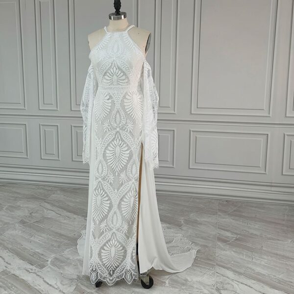 ai-edited-1772993485694-20 Western Boho Wedding Dress with Detachable Flare Sleeves