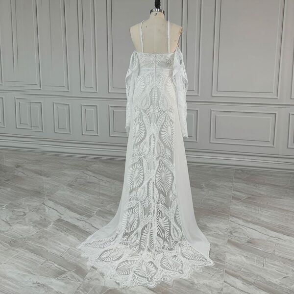 ai-edited-1772993487723-21 Western Boho Wedding Dress with Detachable Flare Sleeves