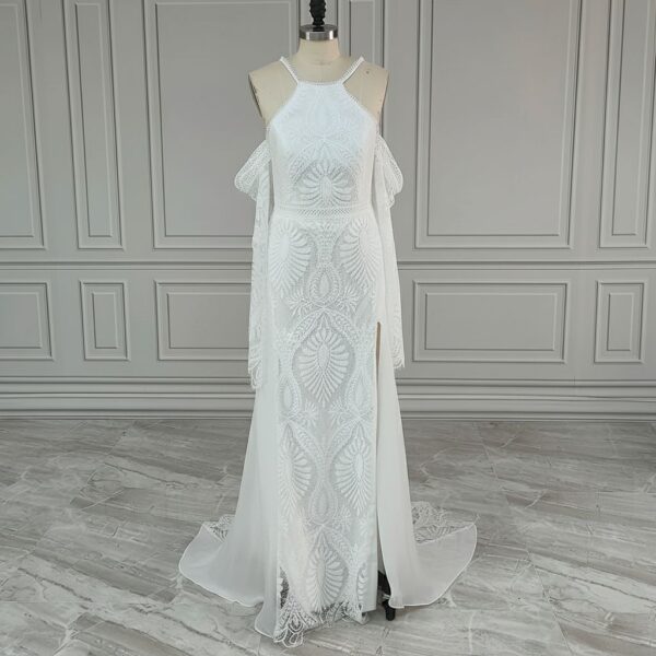 ai-edited-1772993496165-26 Western Boho Wedding Dress with Detachable Flare Sleeves