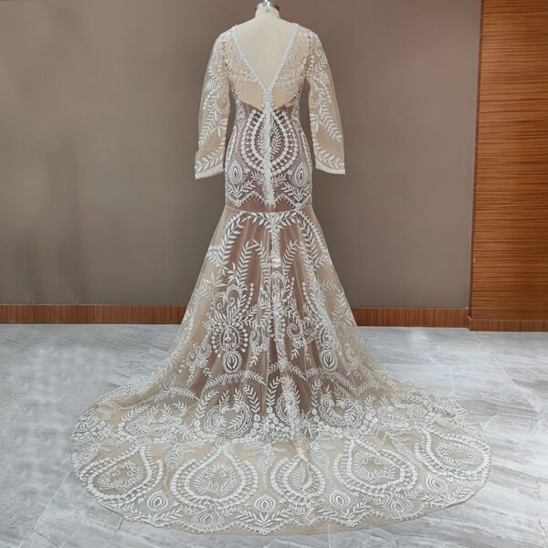 ai-edited-1776170536685-9 The Folklore Gown — Boho Long Sleeve Lace Wedding Dress