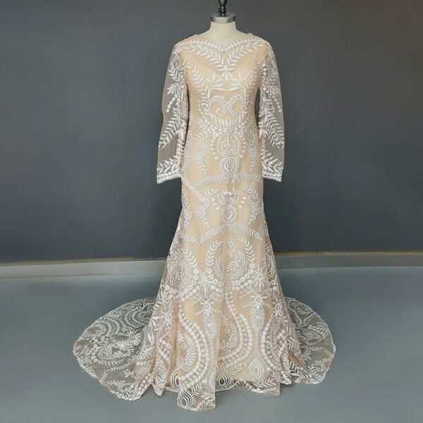 ai-edited-1776170541067-11 The Folklore Gown — Boho Long Sleeve Lace Wedding Dress