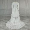 ai-edited-1776599951231-14 Vintage Broderie Anglaise Wedding Dress with Tiered Eyelet Lace Skirt