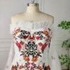 Floral Embroidered Strapless Dress Floral Embroidered Strapless Dress