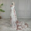 Floral Embroidered White Gown Floral Embroidered White Gown