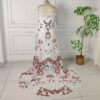 Floral Embroidered White Gown Floral Embroidered White Gown
