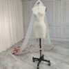 Floral Embroidered White Veil Floral Embroidered White Veil