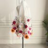 Multi Color Floral Embroidered Veil Multi Color Floral Embroidered Veil