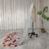Multicolored Floral Embroidered Veil Multicolored Floral Embroidered Veil