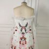 White Floral Embroidered Gown White Floral Embroidered Gown