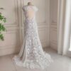 White Geometric Lace Wedding Dress White Geometric Lace Wedding Dress