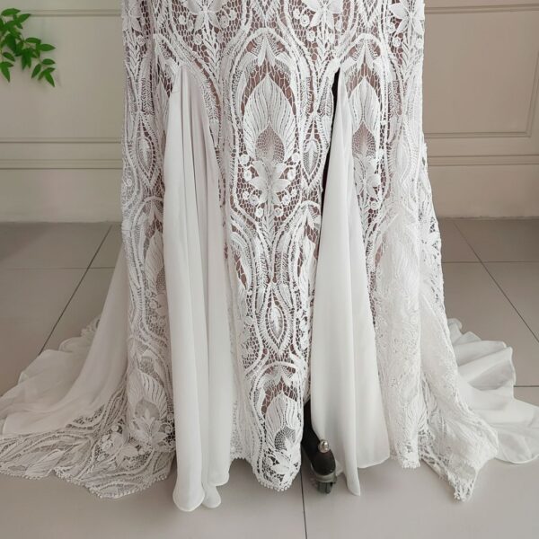White Intricate Lace Gown White Intricate Lace Gown