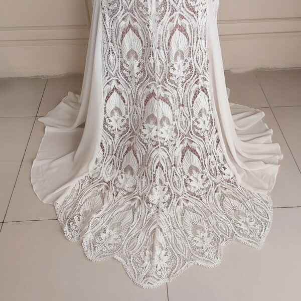 White Intricate Lace Gown White Intricate Lace Gown